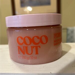 PINK Victoria's Secret Coconut Body Soufflé - Pink Jar with Orange Logo